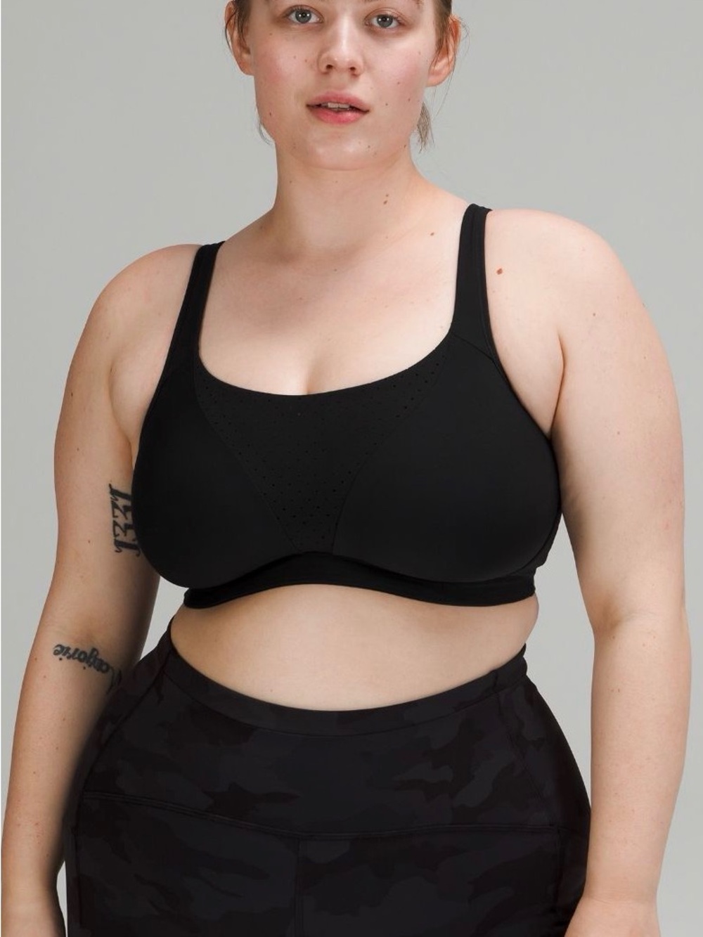 lululemon athletica Run Time High Support Wireless Sports Bra - Black